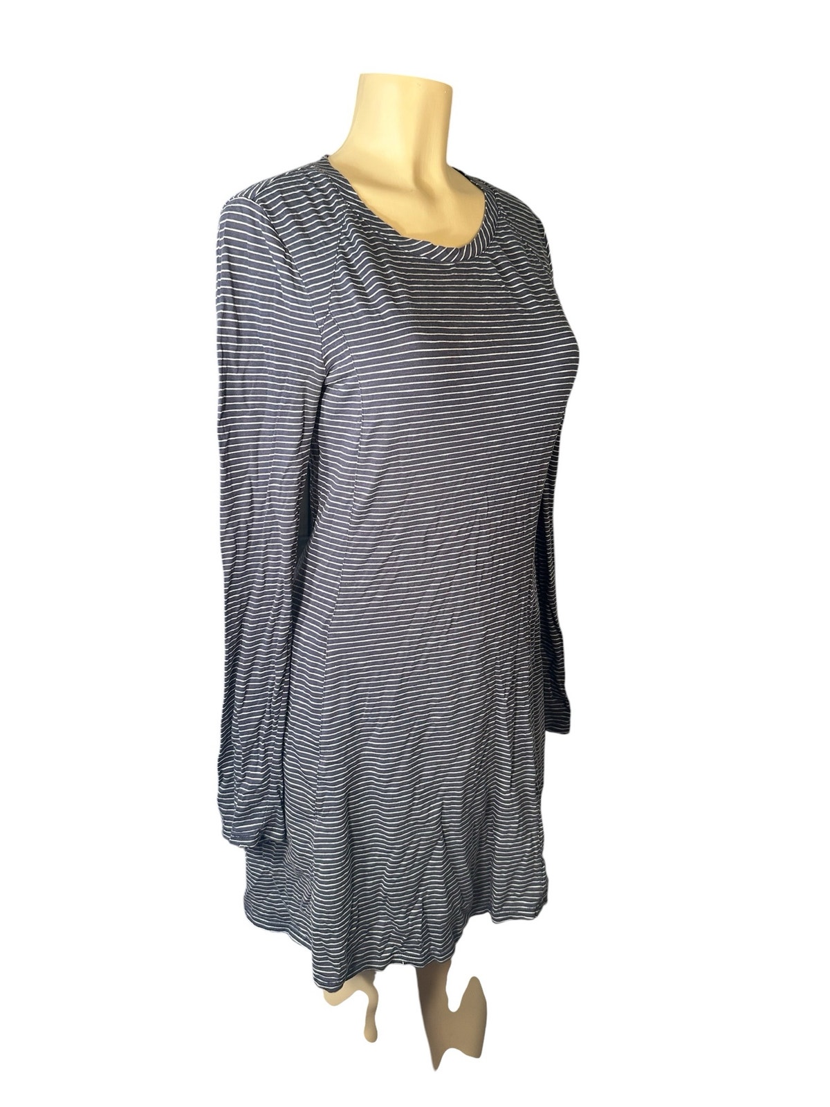 Women S Toad & Co Toad&Co Windmere Ii Long Sleeved Dress Gray Striped Tunic